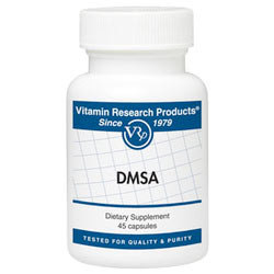 A bottle of DMSA for mercury chelation