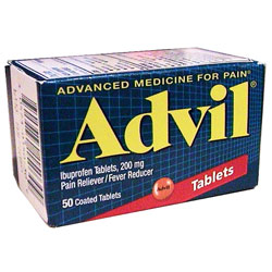A packet of Advil, a painkiller A packet of Advil, a painkiller
