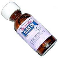 A bottle of clove oil