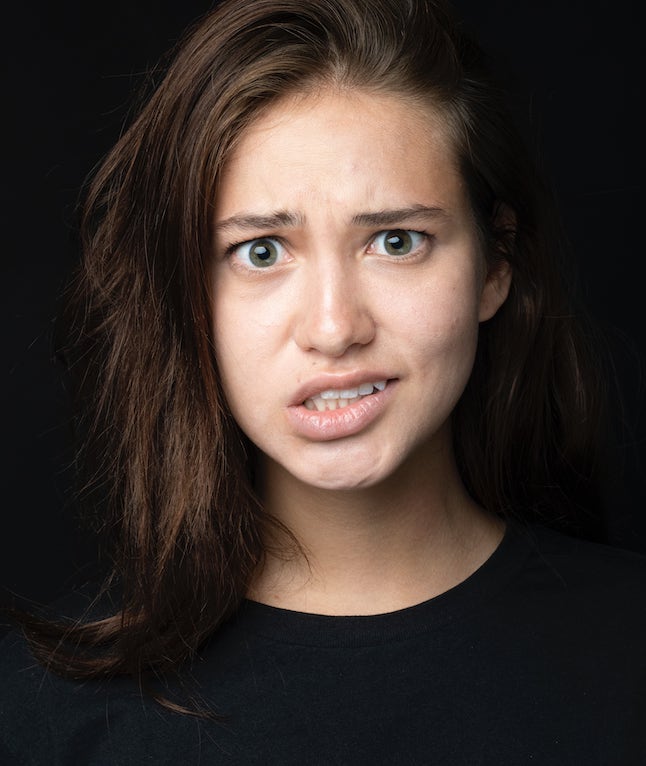 Lady looking confused